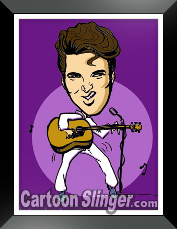 Elvis Presley Cartoon Caricature
