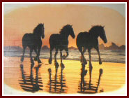 anheuser busch horses mural