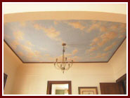 cieling mural clouds