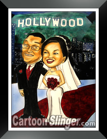 hollywood wedding cartoon